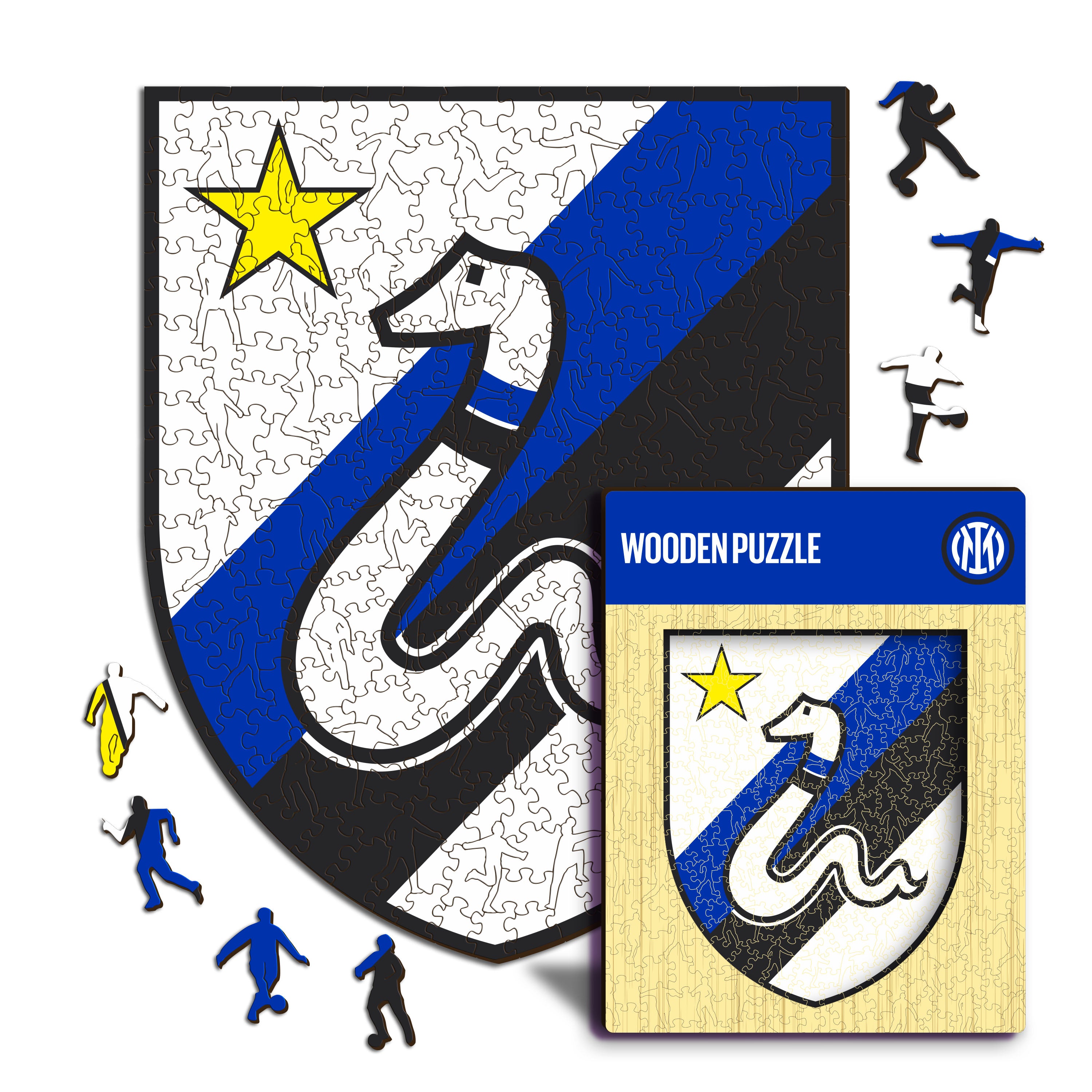 FC Inter® Retro Logo - Wooden Puzzle
