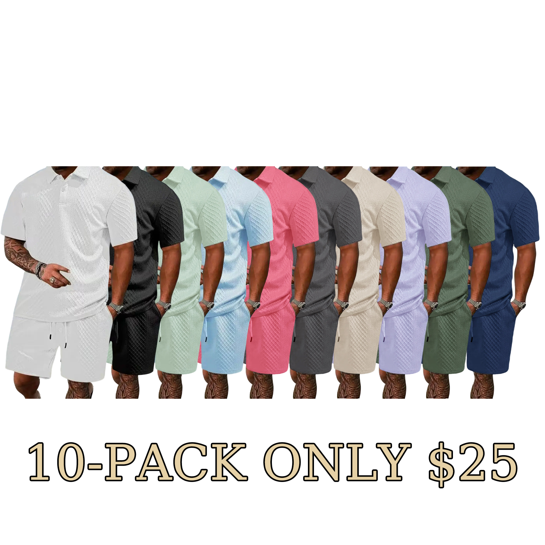 Men’s Relaxed Summer Polo & Shorts Set