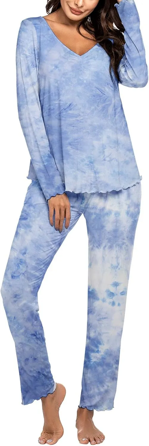 Womens Pajama Sets 2 Piece Lounge Set Fall Winter Pajamas