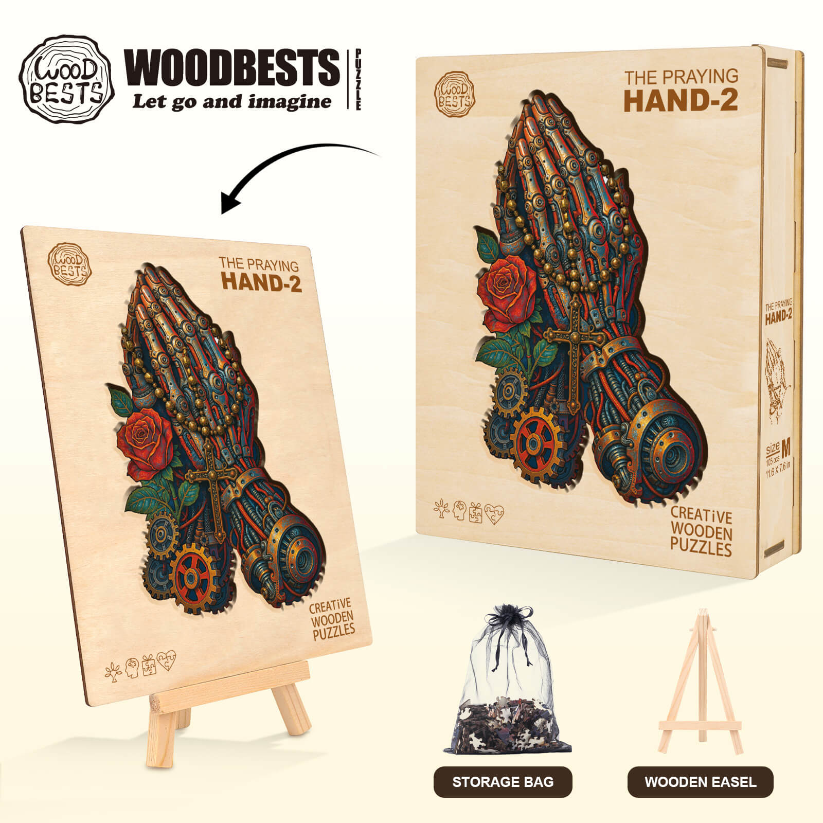 The Praying Hand-2 Wooden Jigsaw Puzzle