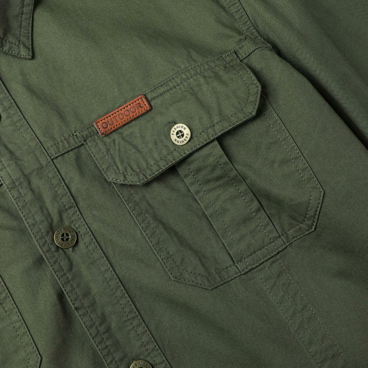 Men's Long Sleeve Workwear Shirt - Outdoor Casual Versatile Top