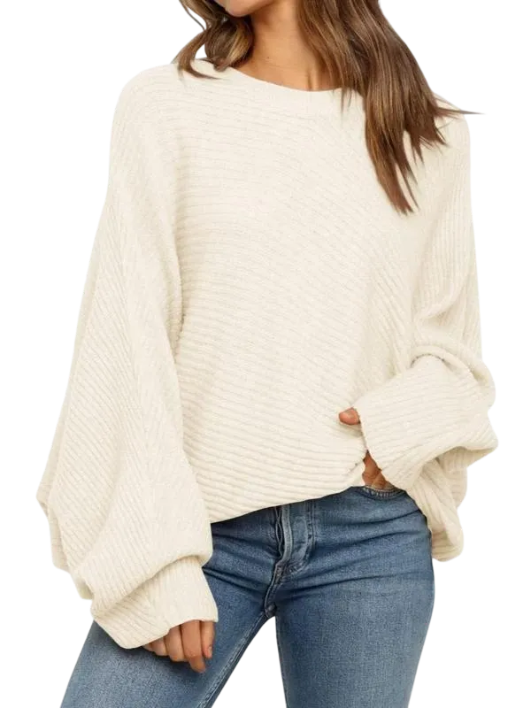 Women's Round Neck Long Sleeve Sweater