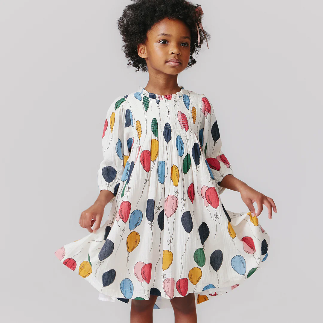 Girl's Stevie Dress Balloon Bunches