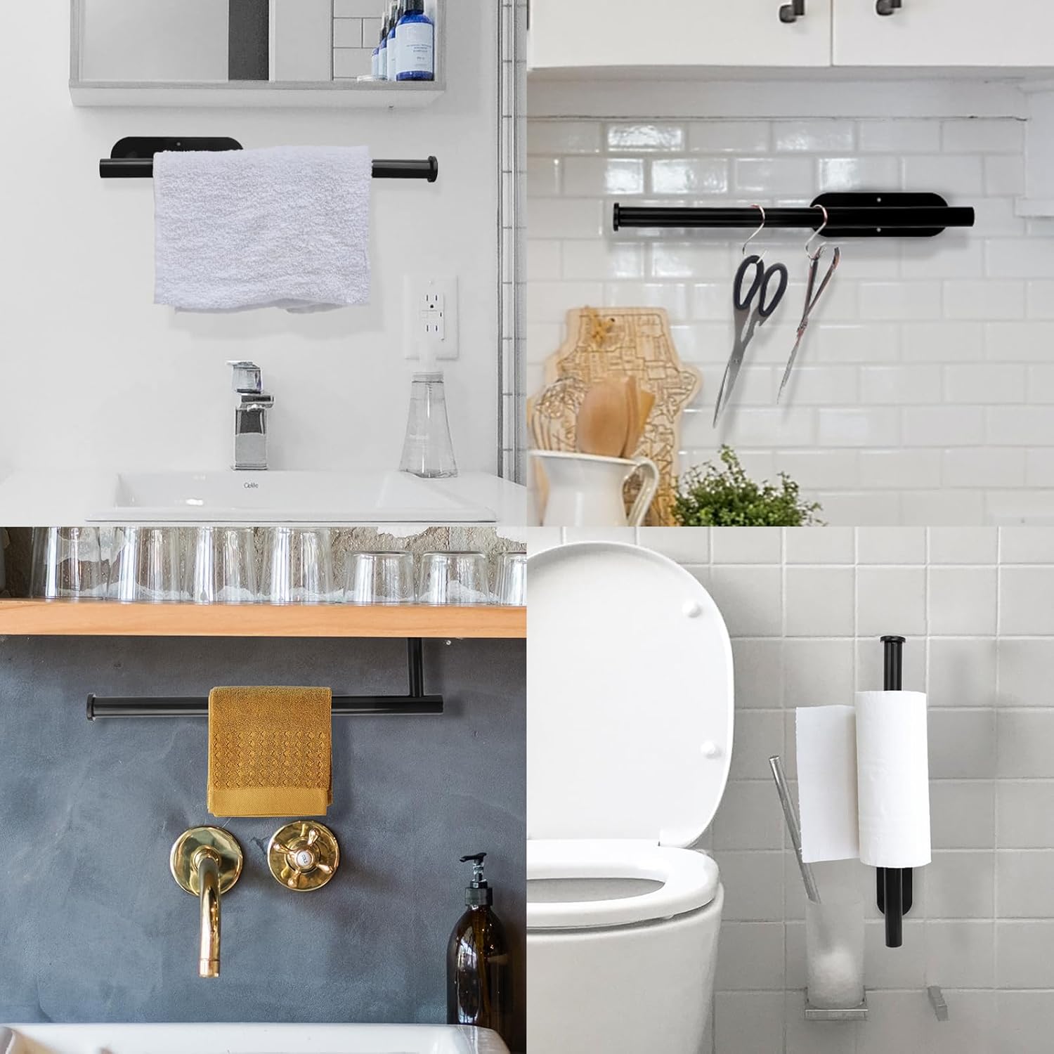 🧻Under Cabinet Paper Towel Holder – Declutter Your Kitchen Counter in Seconds ✨