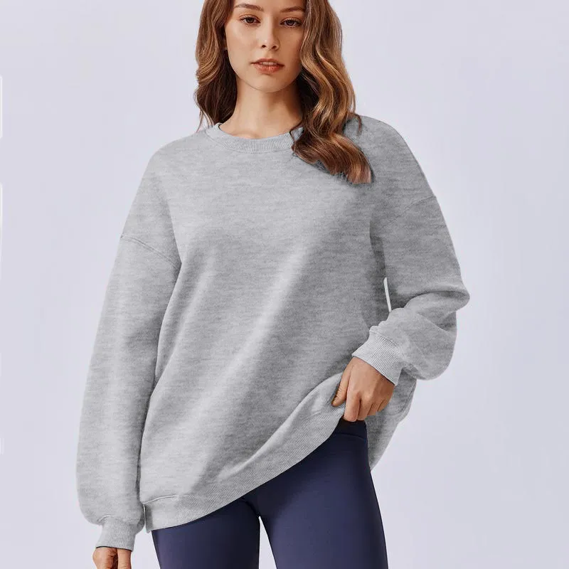 Women's Oversized Sweatshirt 2025 Spring Outfit Long Sleeve