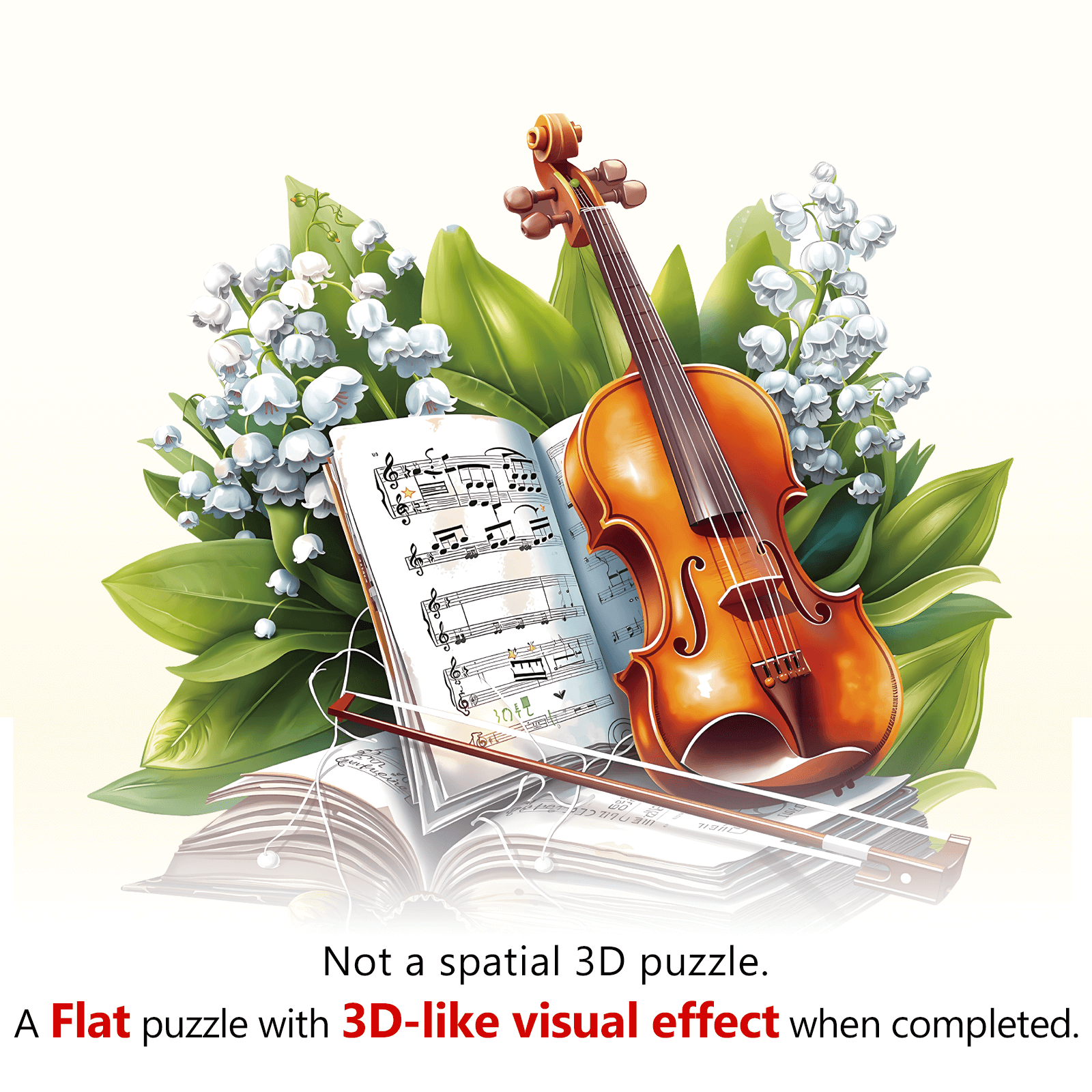Violin and Verse Wooden Jigsaw Puzzle