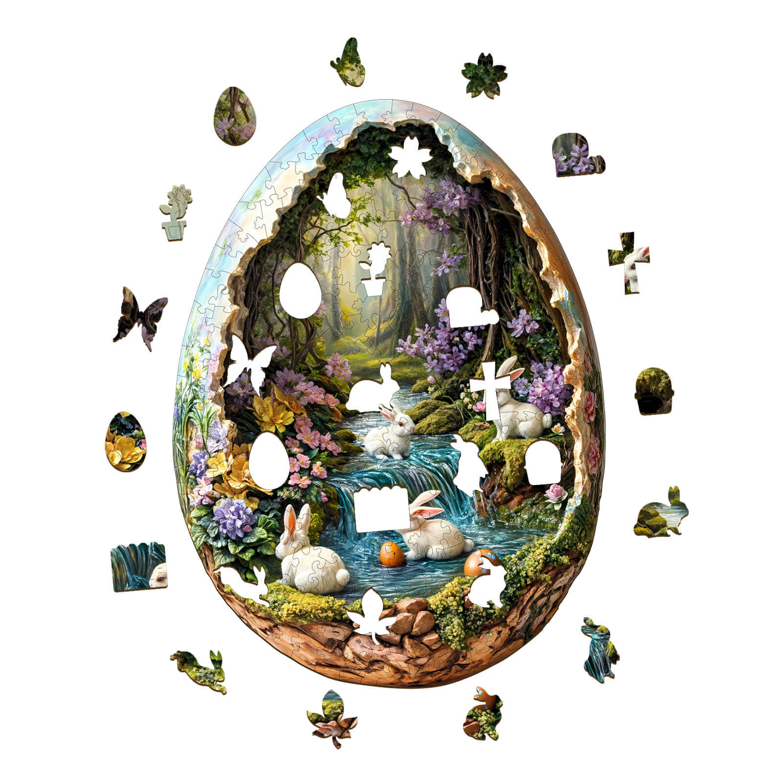 Wonderland Easter-3 Wooden Jigsaw Puzzle