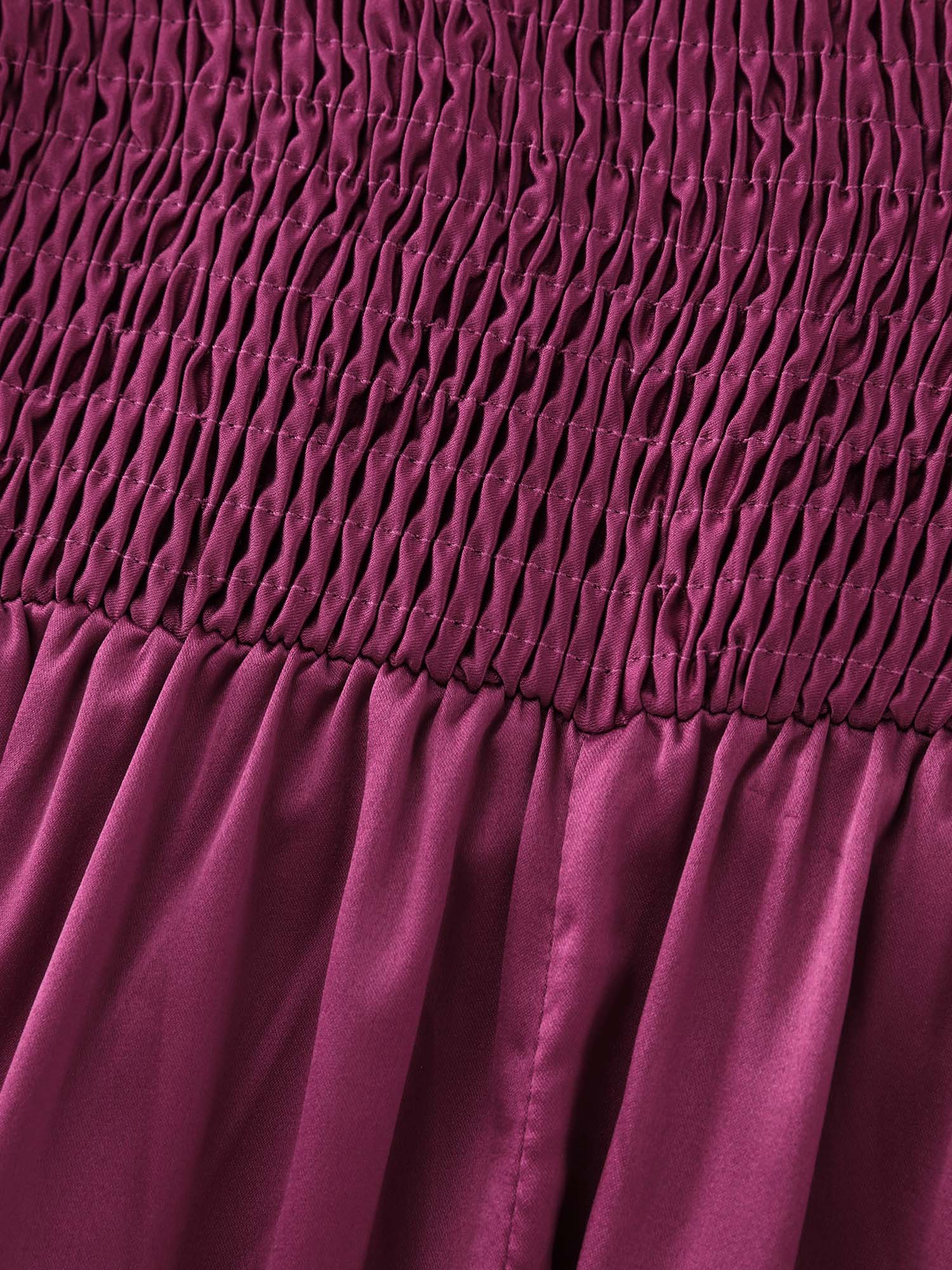 Halter Neck Metallic Detail Satin Maxi Dress