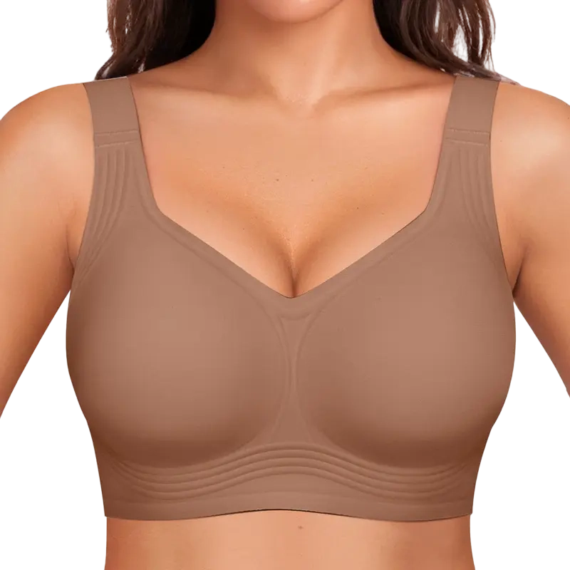 Women Jelly Wireless Womens Comfortable Wireless Bras Push Up Bralettes Seamless Tshirts Bras Deep V Everyday Bras