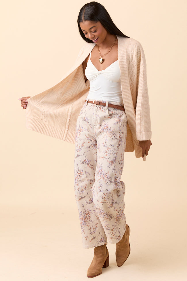 Talia Off White Twist Front Tank