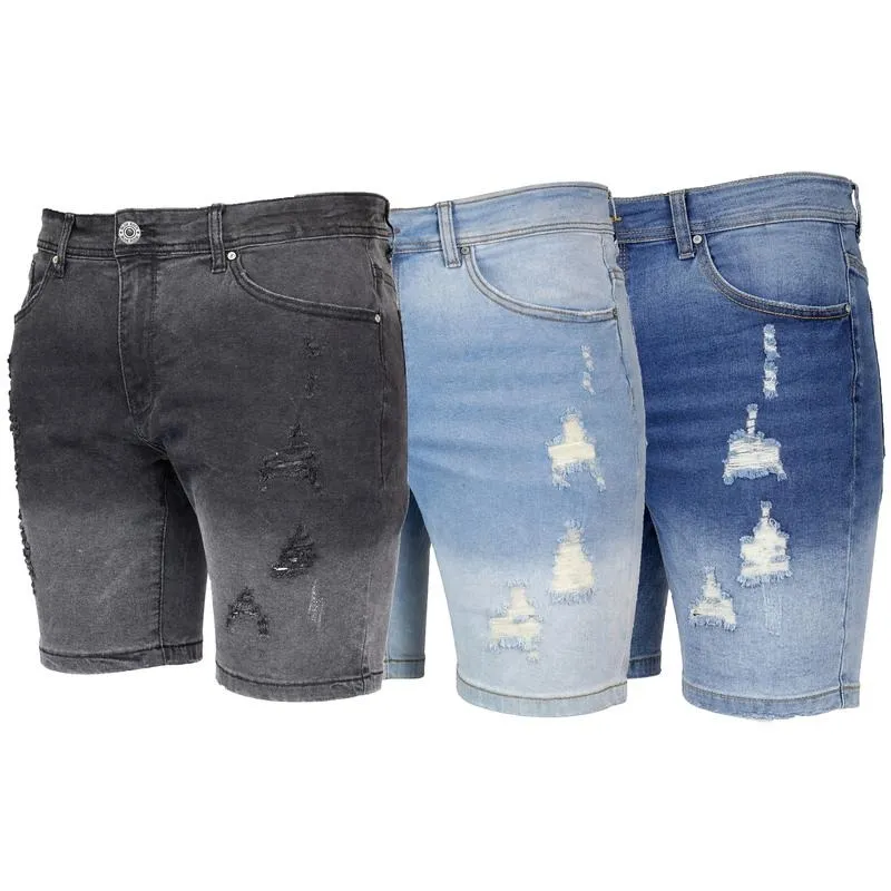 Mens Classic Jean Shorts with Multiple Styles