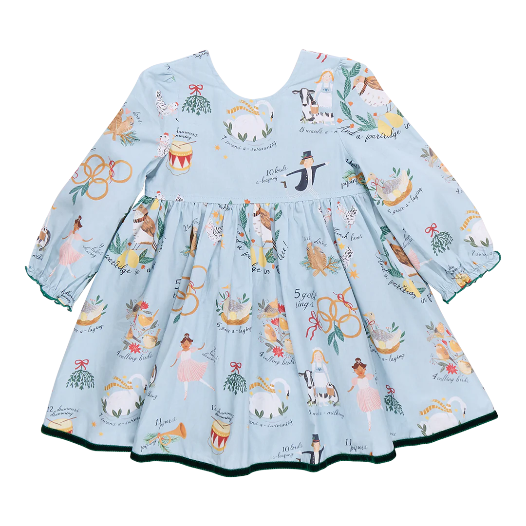 Girl's Amma Dress 12 Days of Christmas