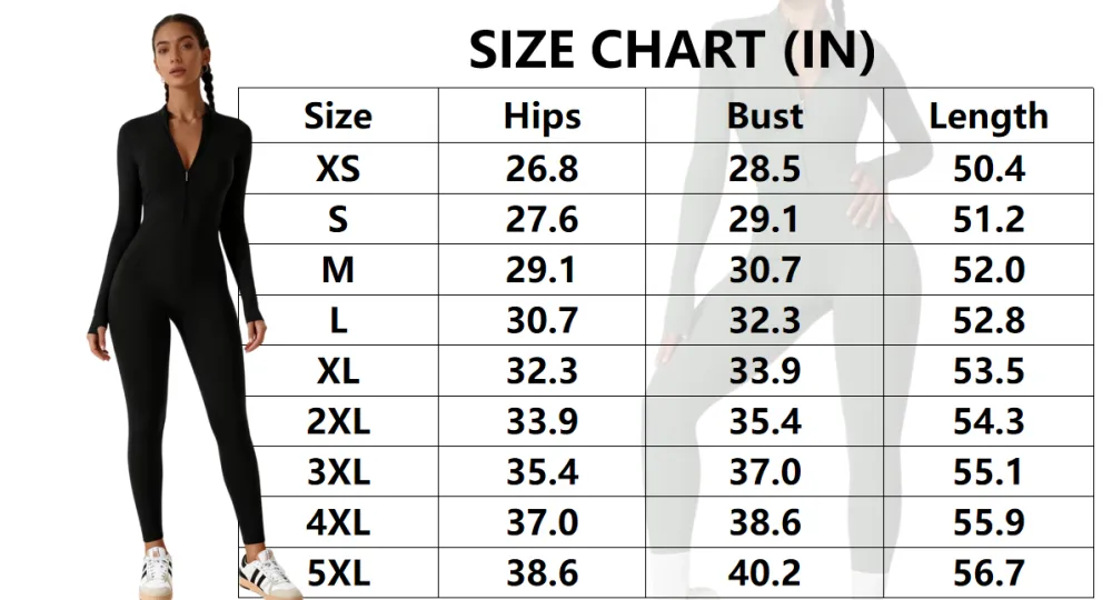 Women All-Season Zip Sports Yoga Jumpsuit