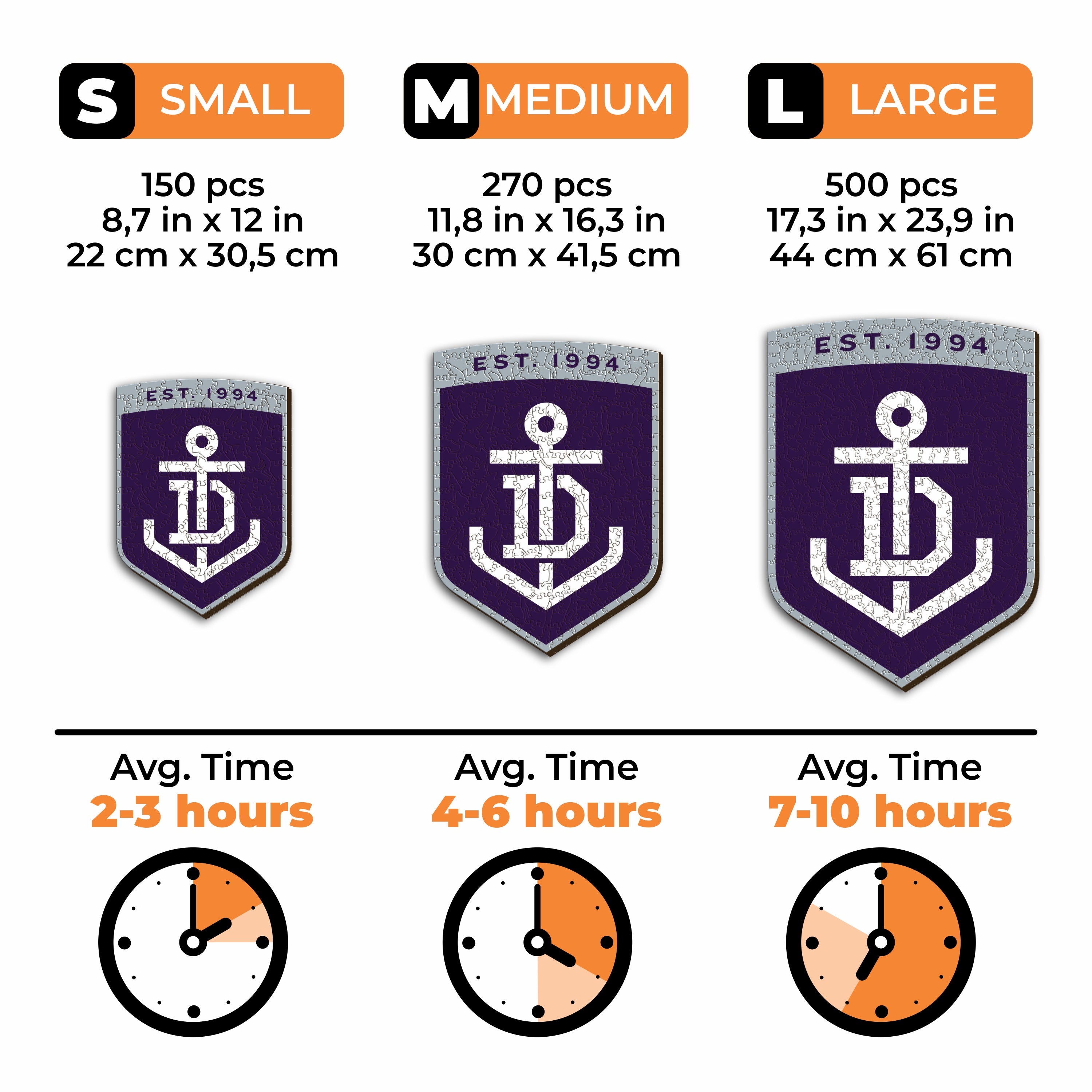 Fremantle Dockers FC Logo - Wooden Puzzle