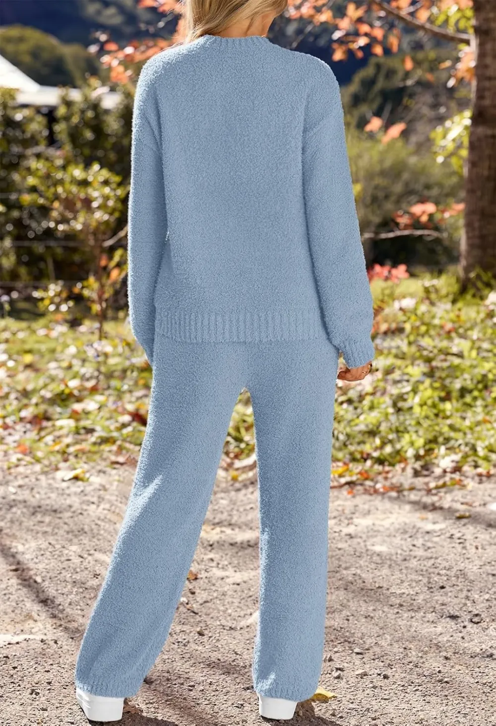 Womens Pajama Sets 2025 Fall Lounge Sweater Set