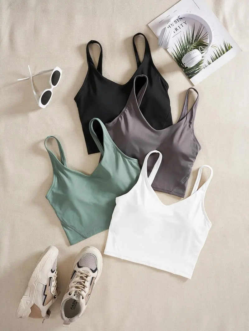 Women's Solid Backless Sports Bra(Less than $3 each!)