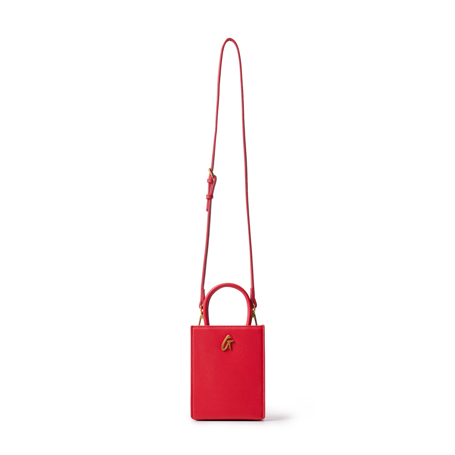 MINI PEBBLE TOTE - RED