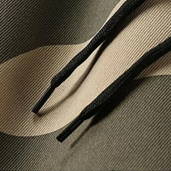 Men's camouflage cargo shorts – multi-pocket design, drawstring waist belt