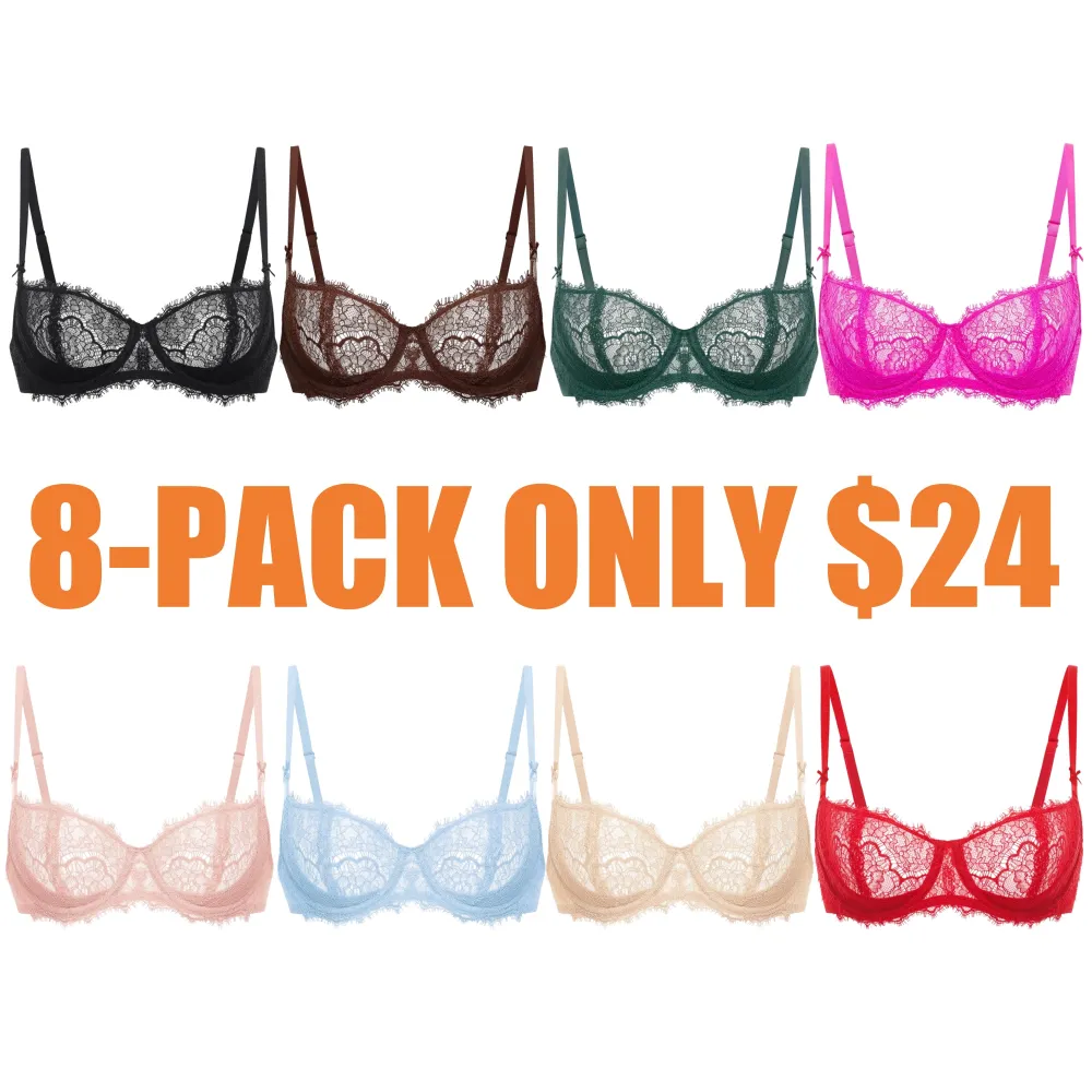Women's Plus Size Lace Push-Up Balconette Bra
