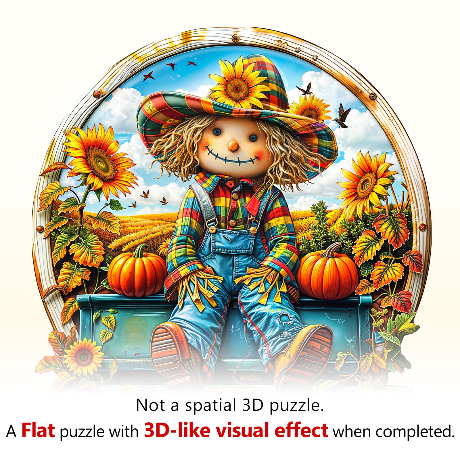 Sunflower Patch Pal Wooden Jigsaw Puzzle