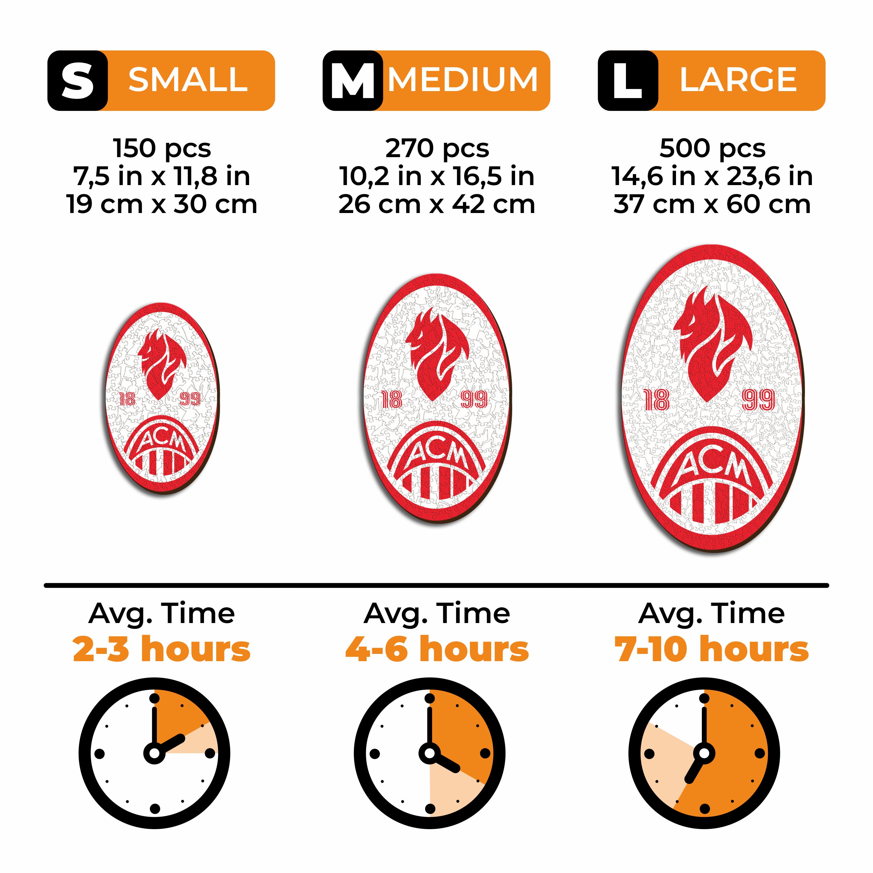 AC Milan® Devil Logo - Wooden Puzzle