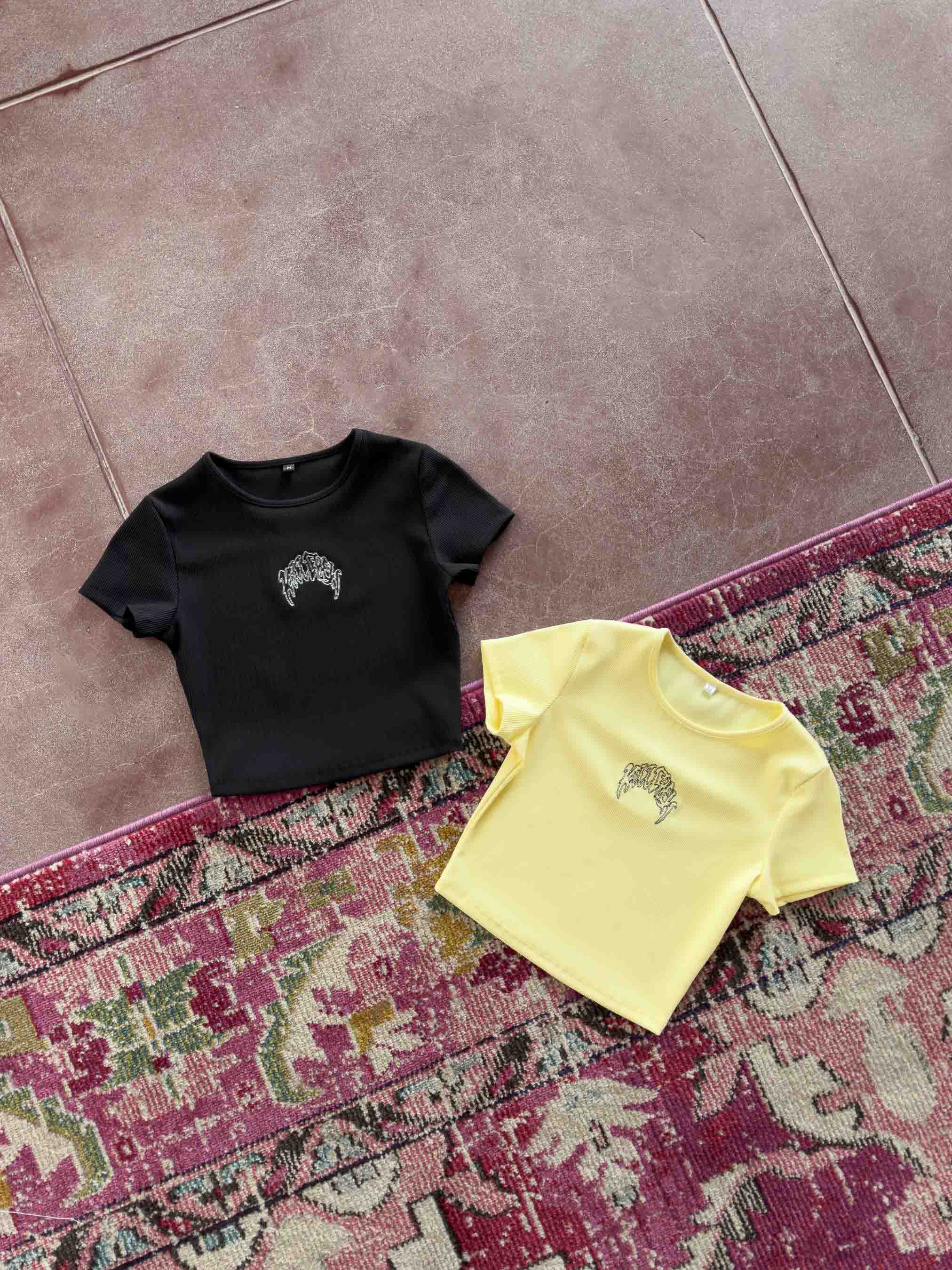 KILL CREW RIBBED BABY TEE - BLACK