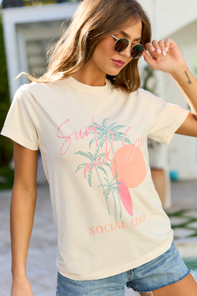 Surf & Sun Club Ivory Graphic Tee