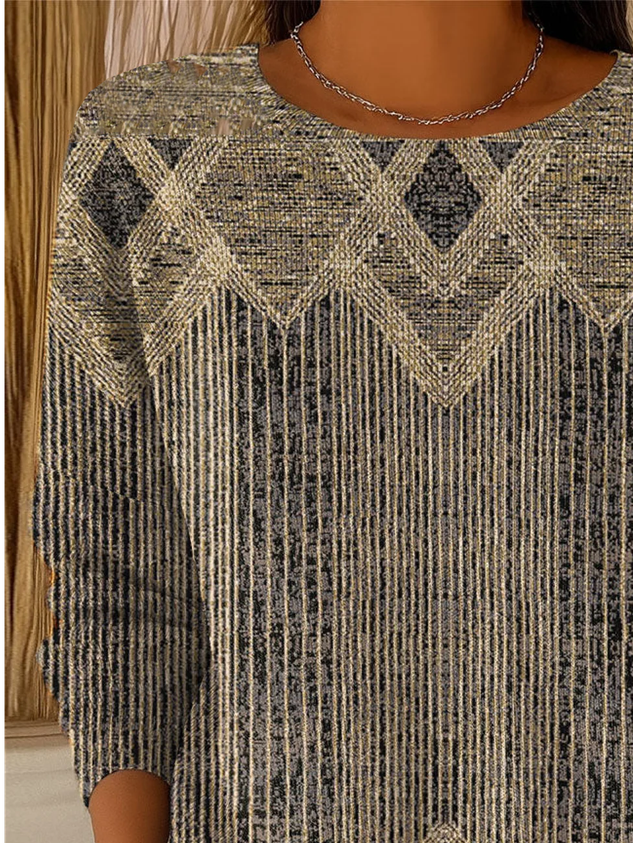 Casual Abstract Sweater