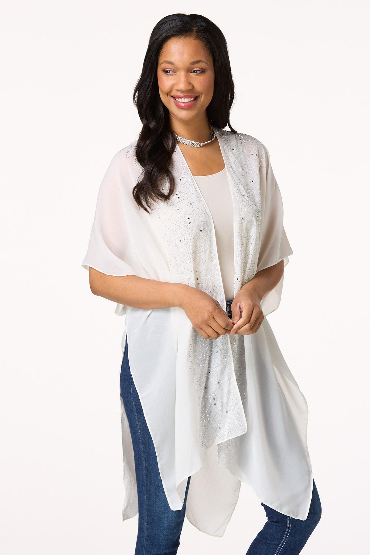 Stud Embellished Kimono