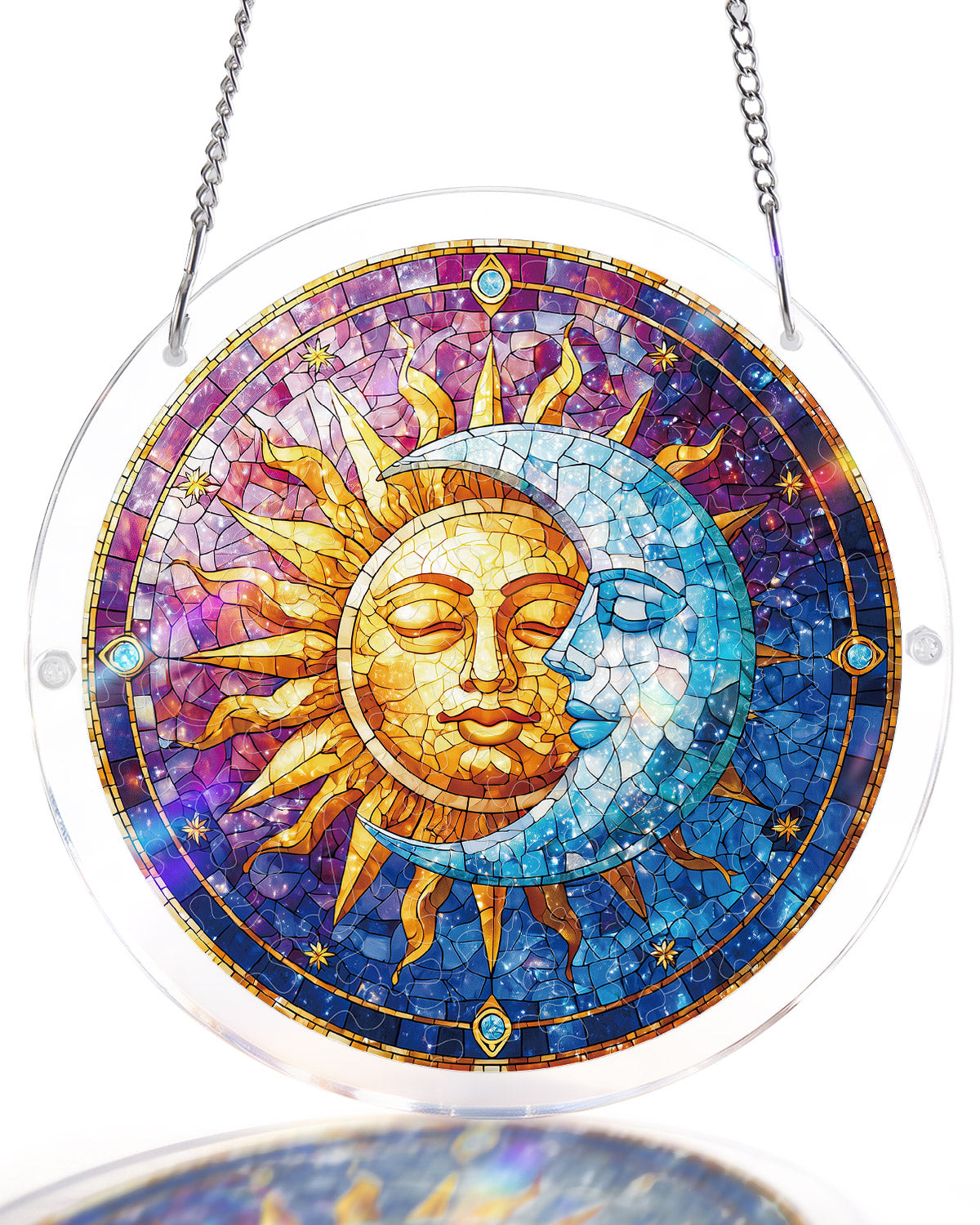 Sun and Moon in Harmony Light Suncatcher-Acrylic Window Art