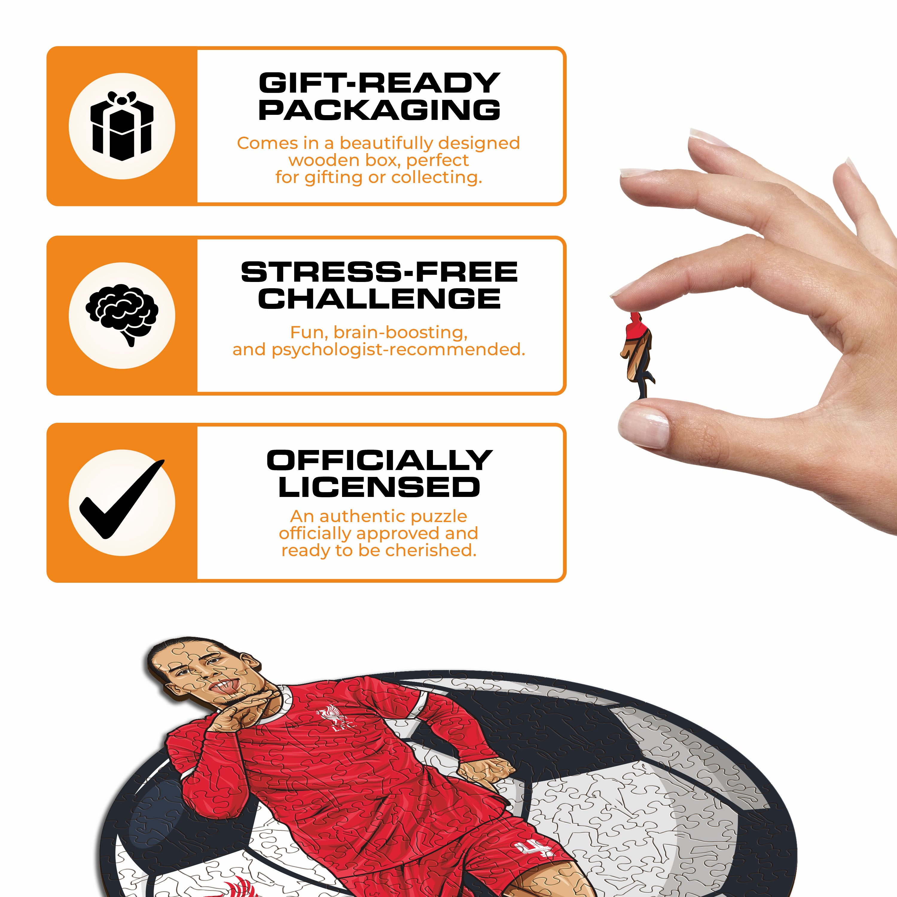 Virgil van Dijk - Wooden Puzzle