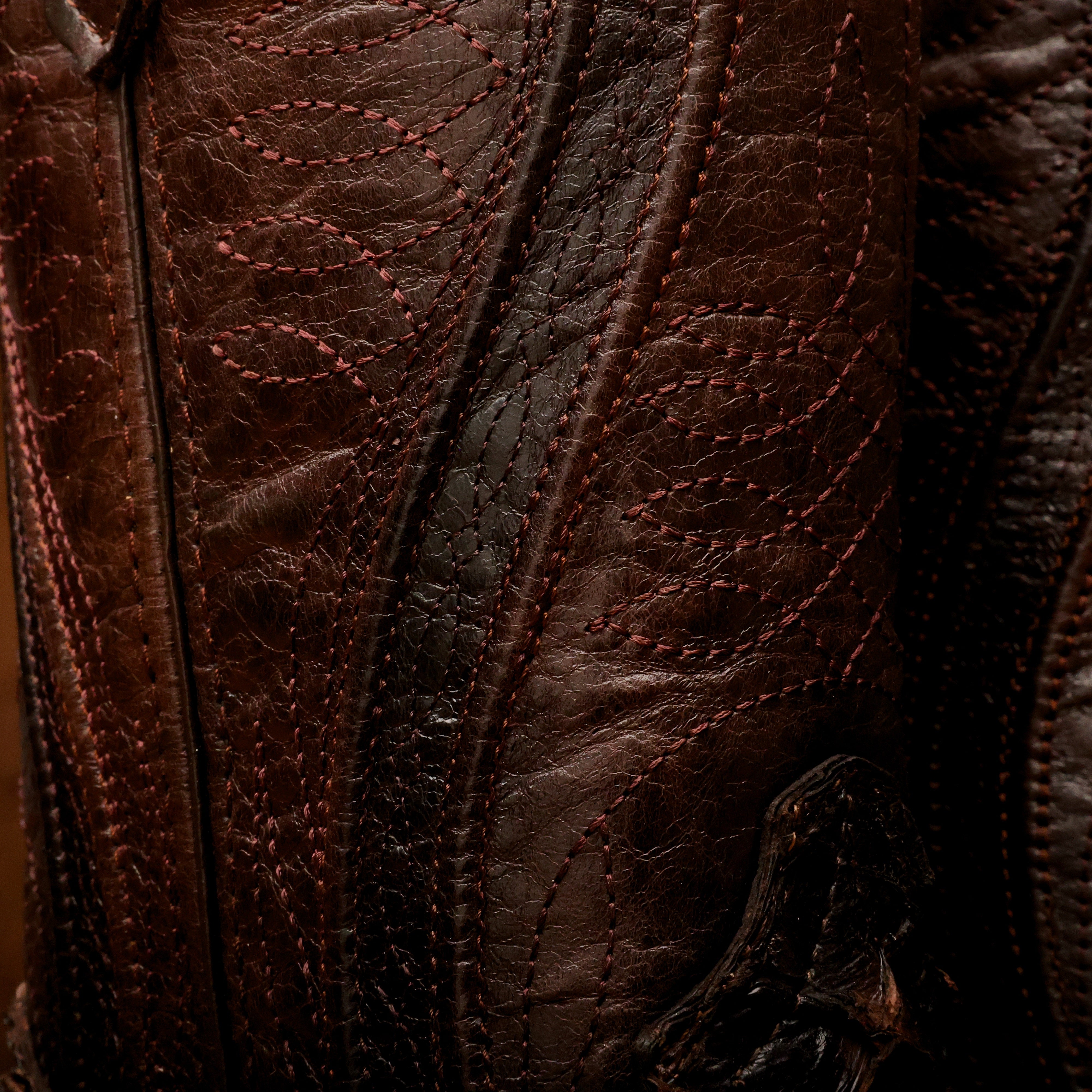 AUTHENTIC Brown Pirarucu Boots - Square Toe