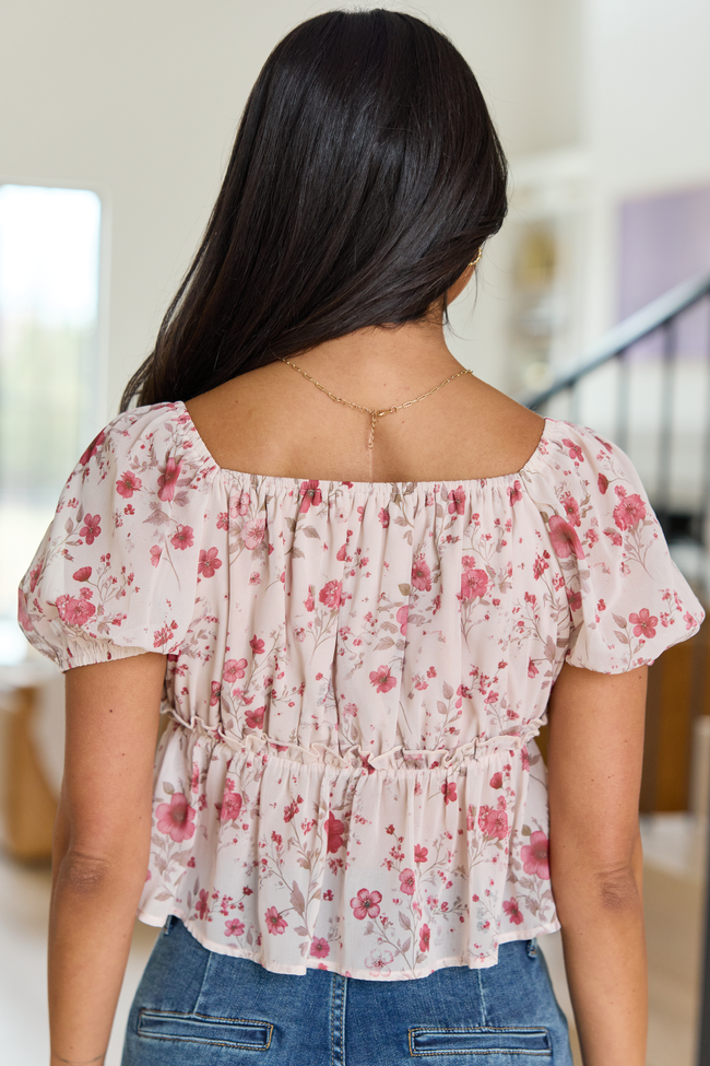 Gabby Ditsy Floral Babydoll Top