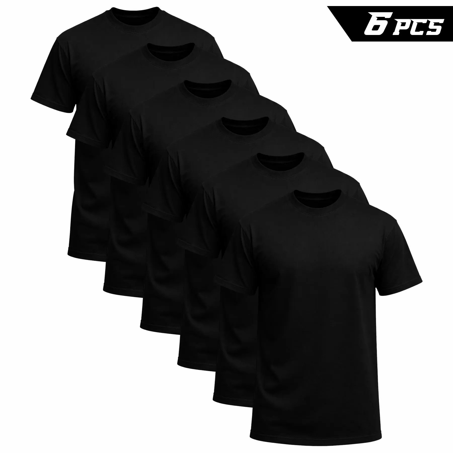 12-Pack $29.99 The more you buy,the lower the price. Stock up! Men's Black Crew Neck T-Shirt
