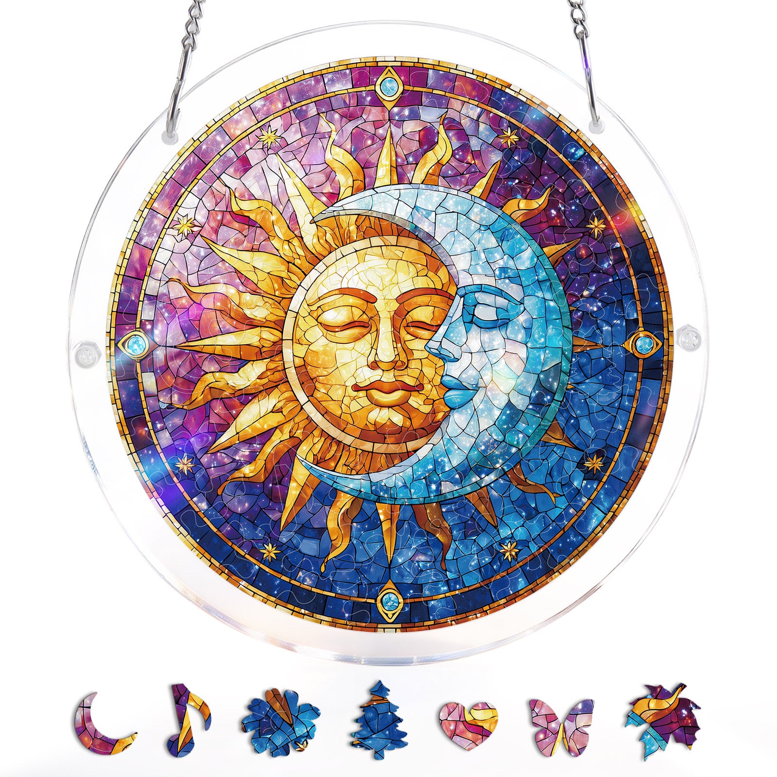 Sun and Moon in Harmony Light Suncatcher-Acrylic Window Art
