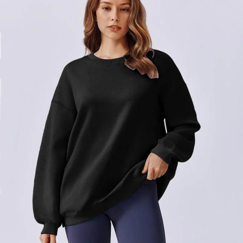 Women's Oversized Sweatshirt 2025 Spring Outfit Long Sleeve
