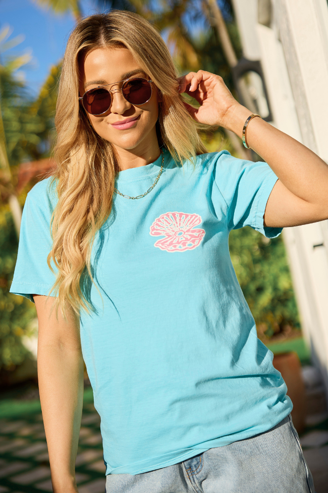 The Sea Is Calling Multi Mint Graphic Tee