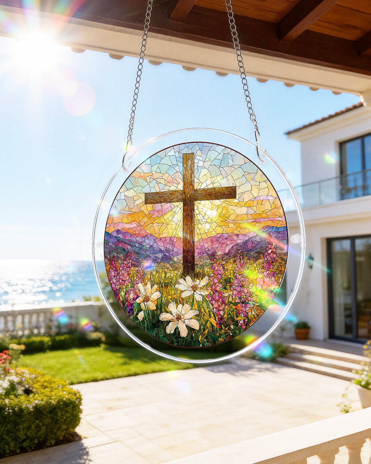 Garden of Holy Light Light Suncatcher-Acrylic Window Art