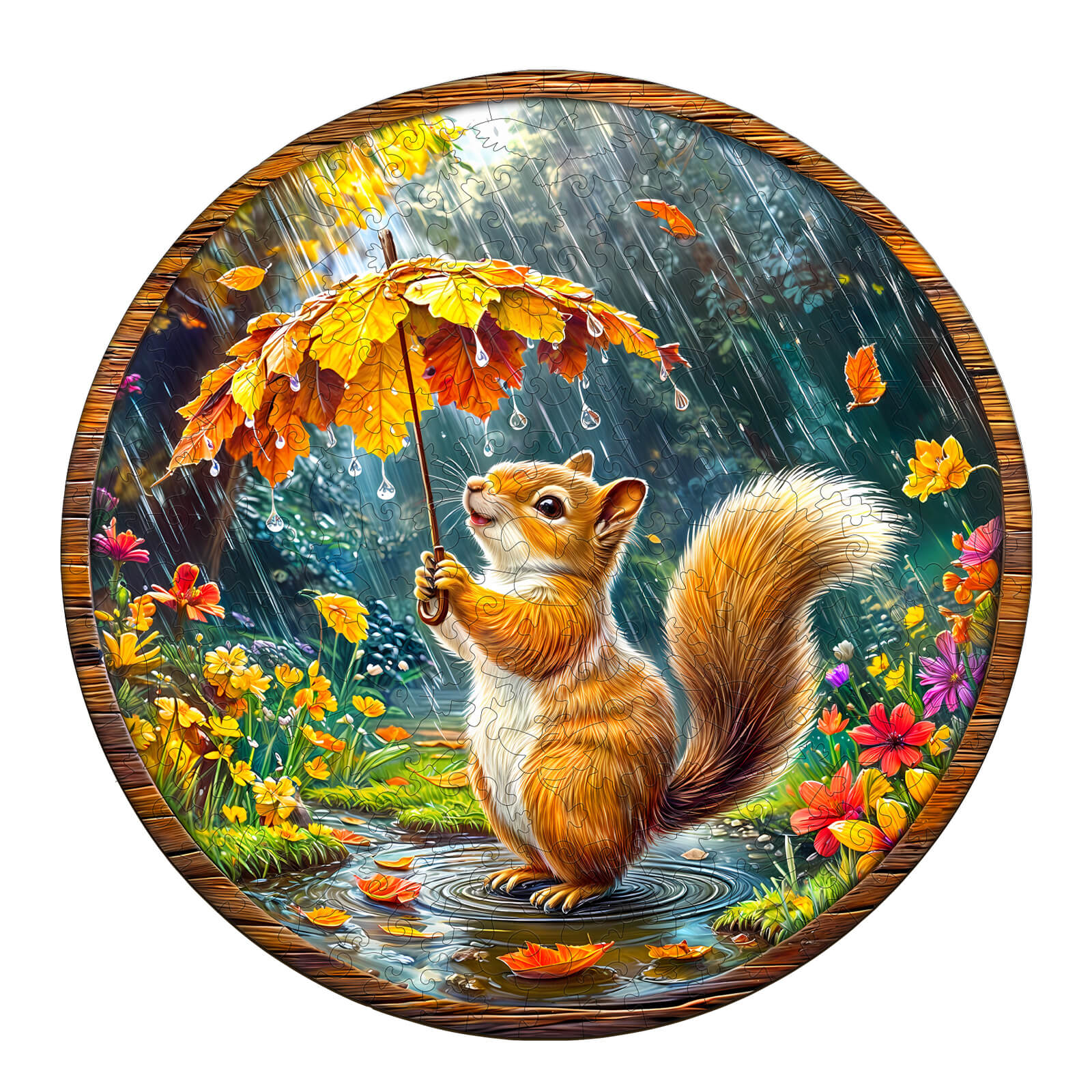 Squirrel Dreams Wooden Jigsaw Puzzle