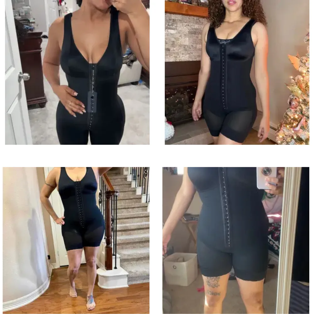 🔥🔥8 PACKS $24 Shapewear for Women| Tummy Control Bodysuits Zip-Up Comfort