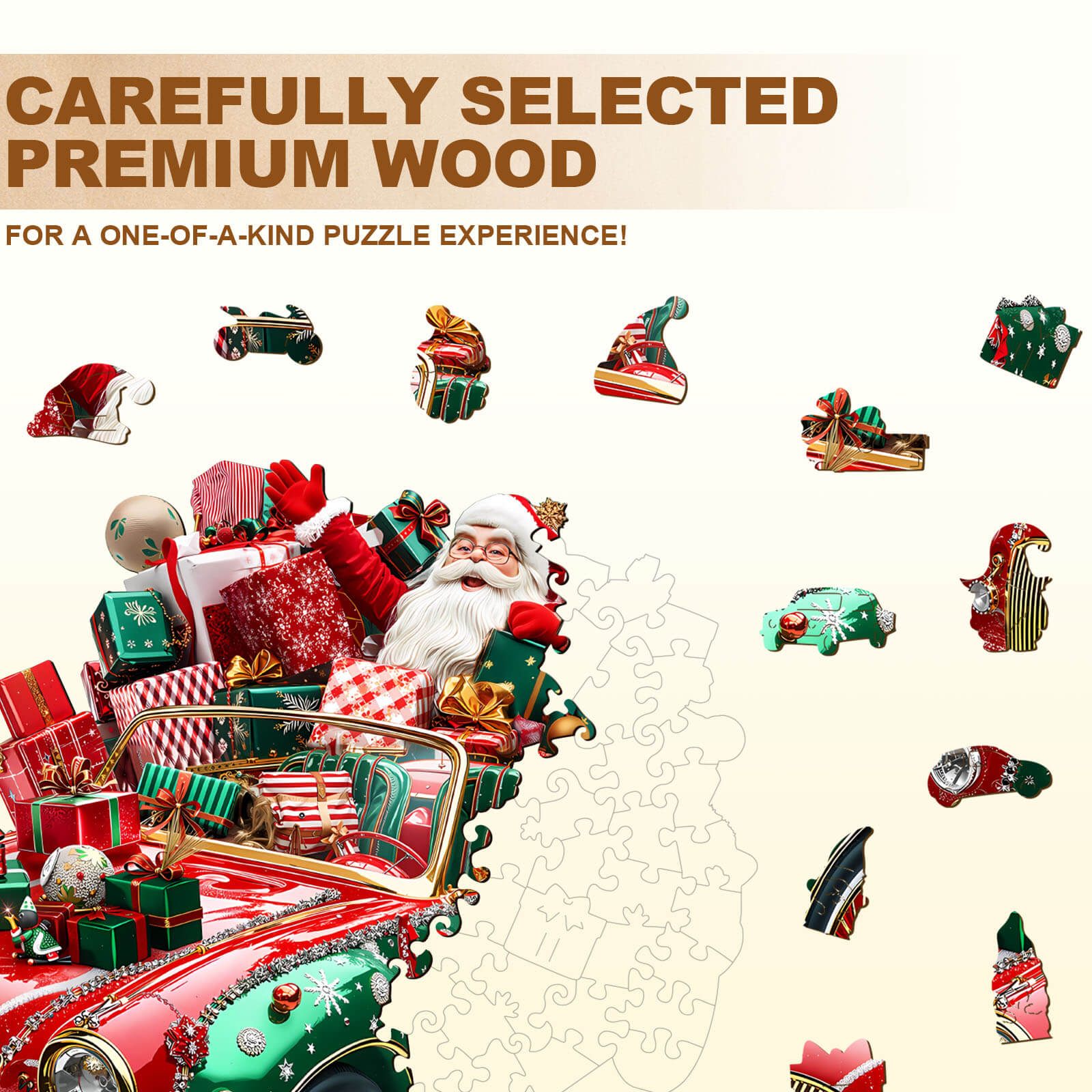 Crazy Christmas Wooden Jigsaw Puzzle