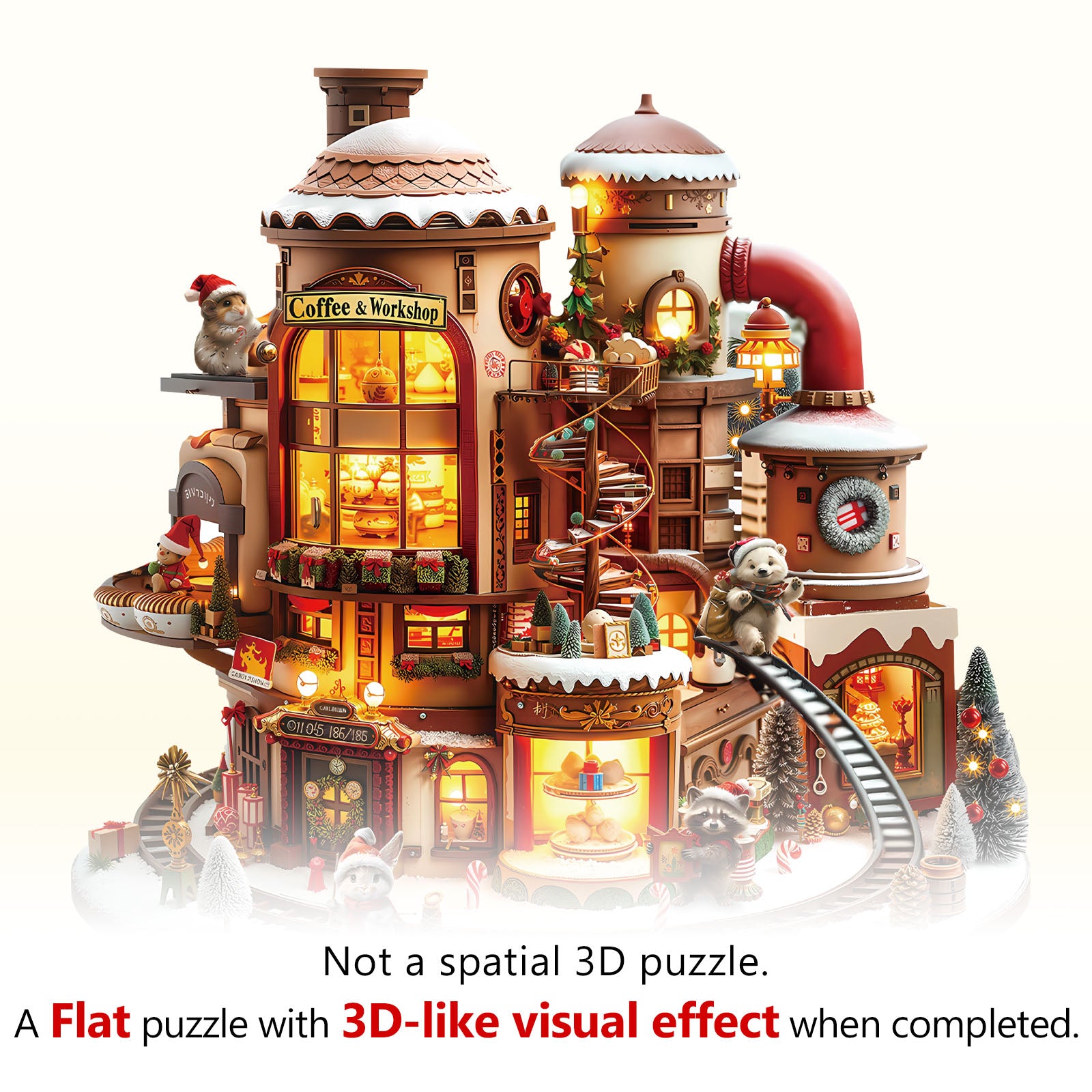 Coffee Workshop Wooden Jigsaw Puzzle