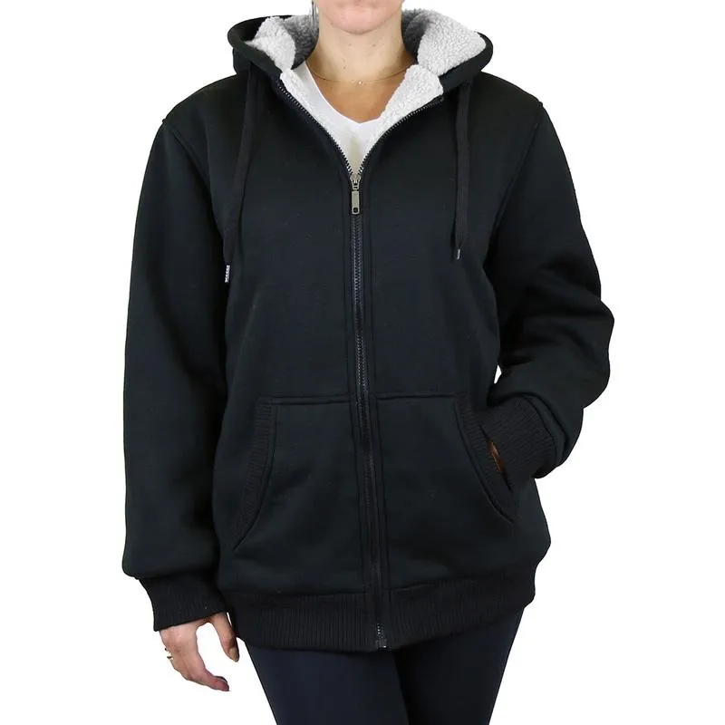 Women's Regular Fit Heavyweight Sherpa Fleece Lined Hoodies