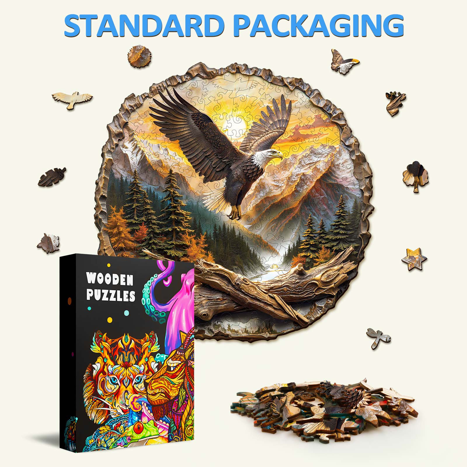 King of the Sky Wooden Jigsaw Puzzle