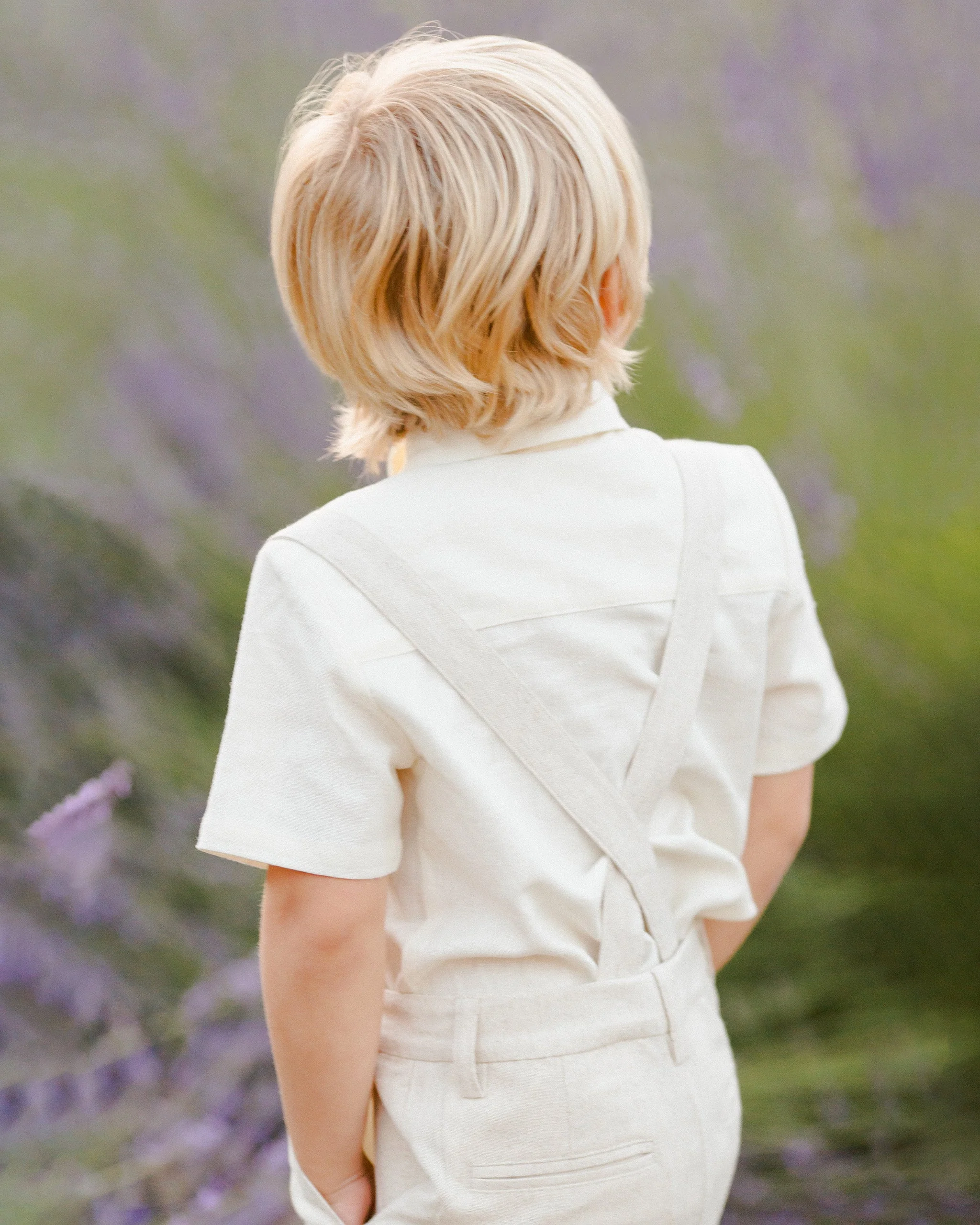 SUSPENDER SHORT | LINEN