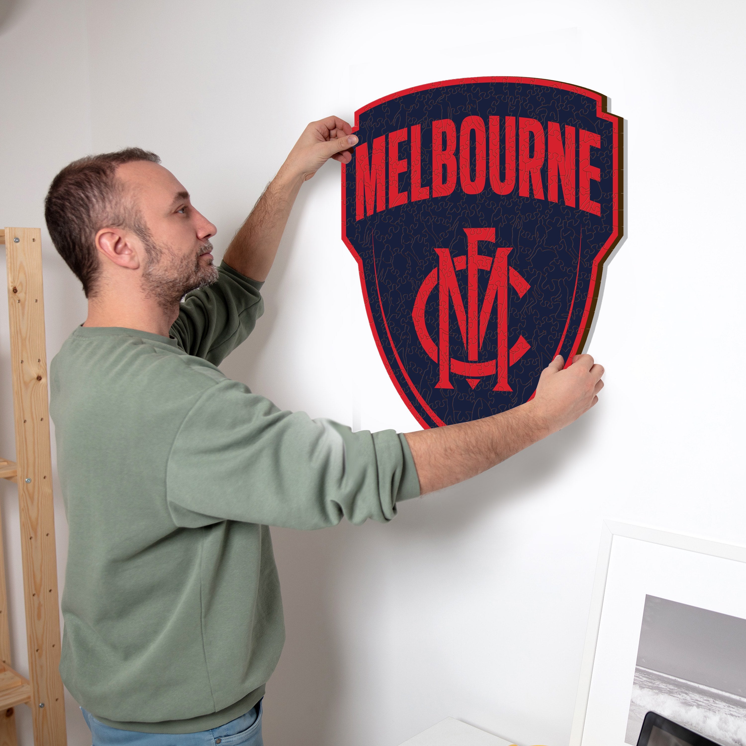 Melbourne FC Logo - Wooden Puzzle