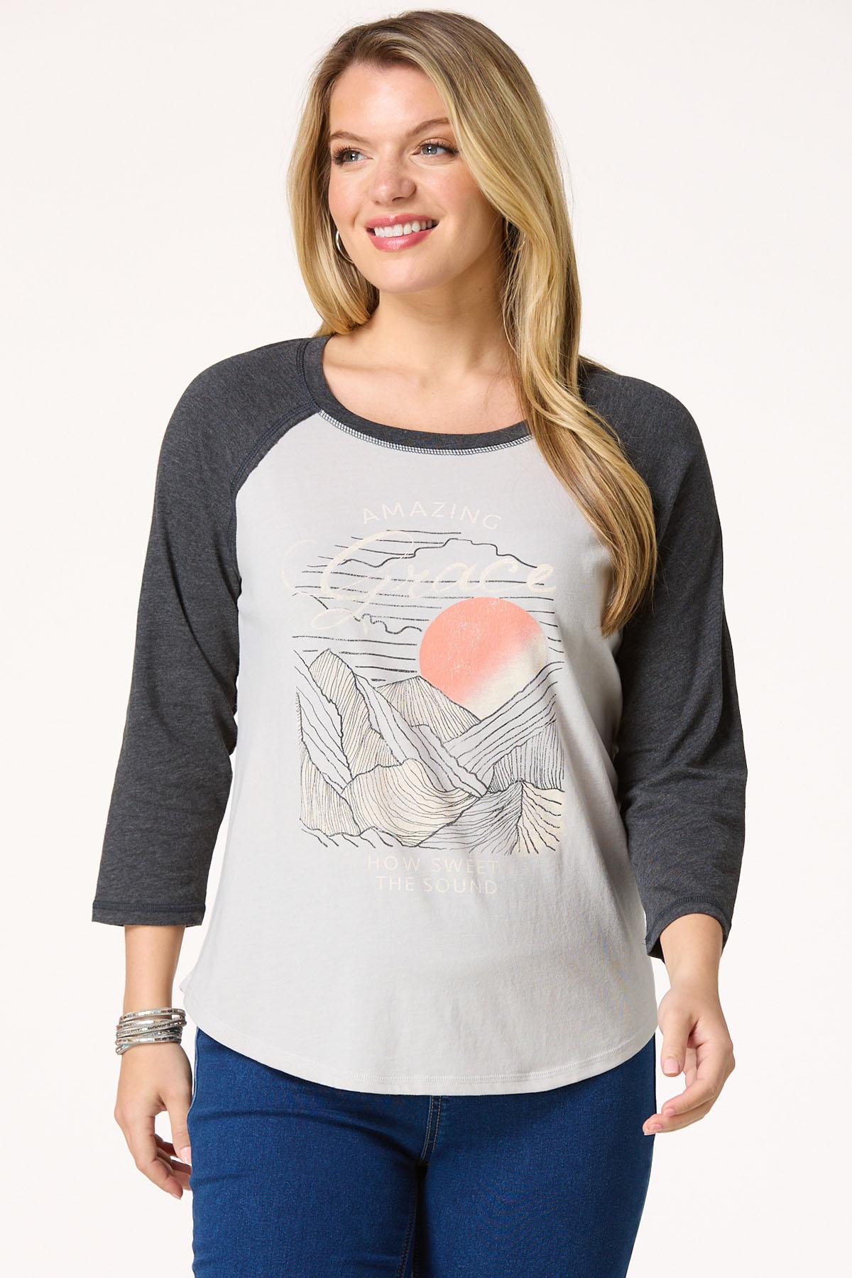 Amazing Grace Vintage Baseball Top