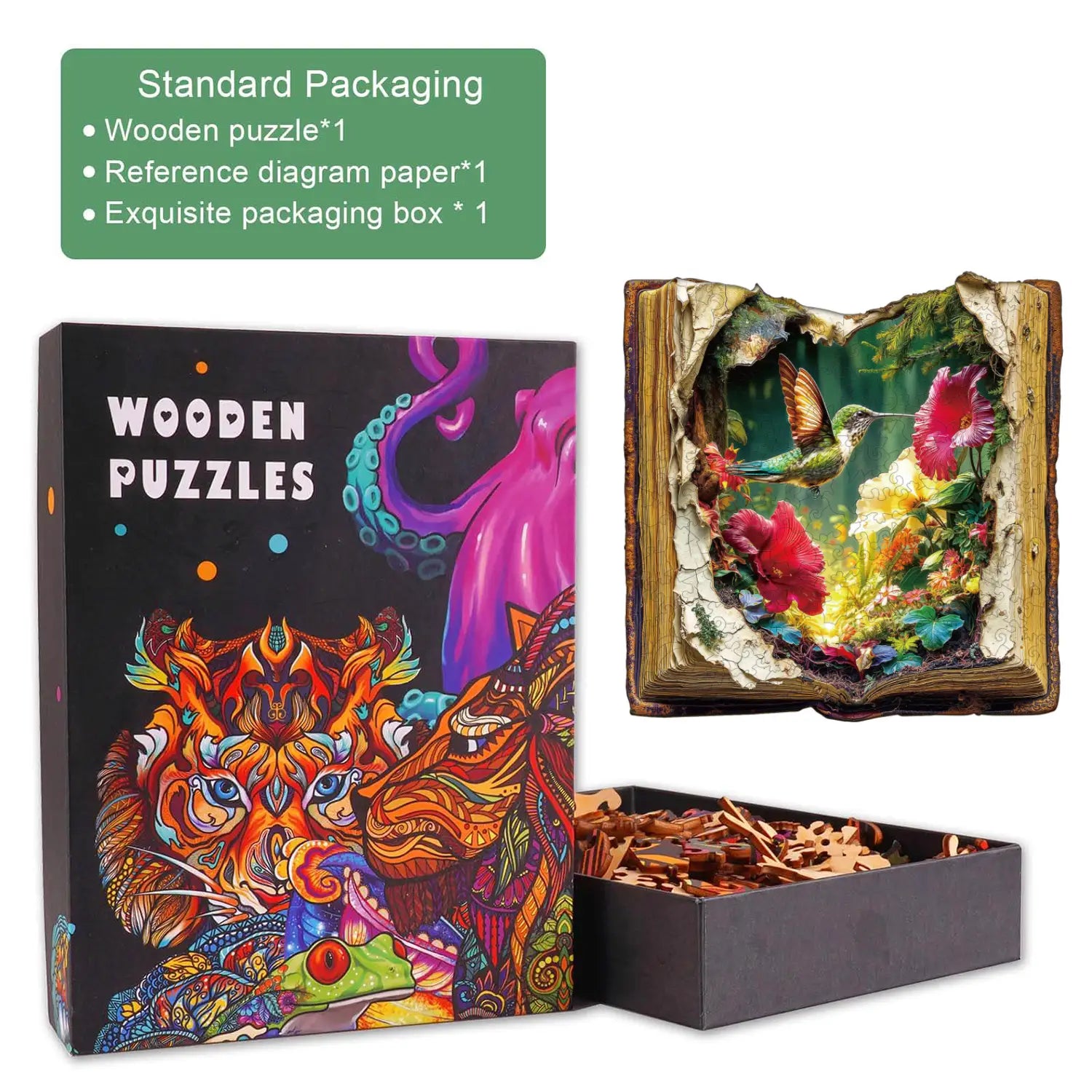 Whispering Wings Wooden Jigsaw Puzzle