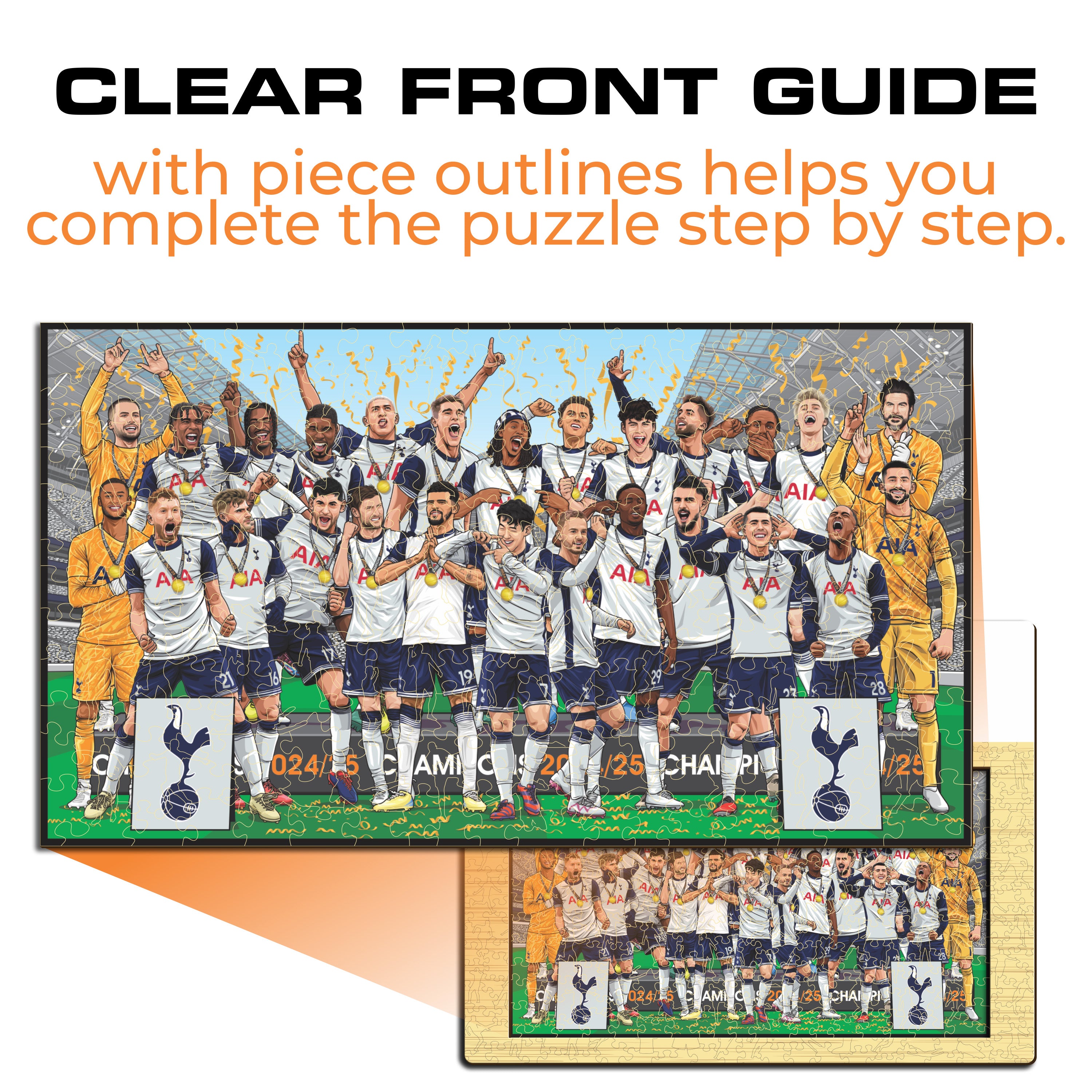 Tottenham Hotspur FC® European Champions 24/25 - Wooden Puzzle