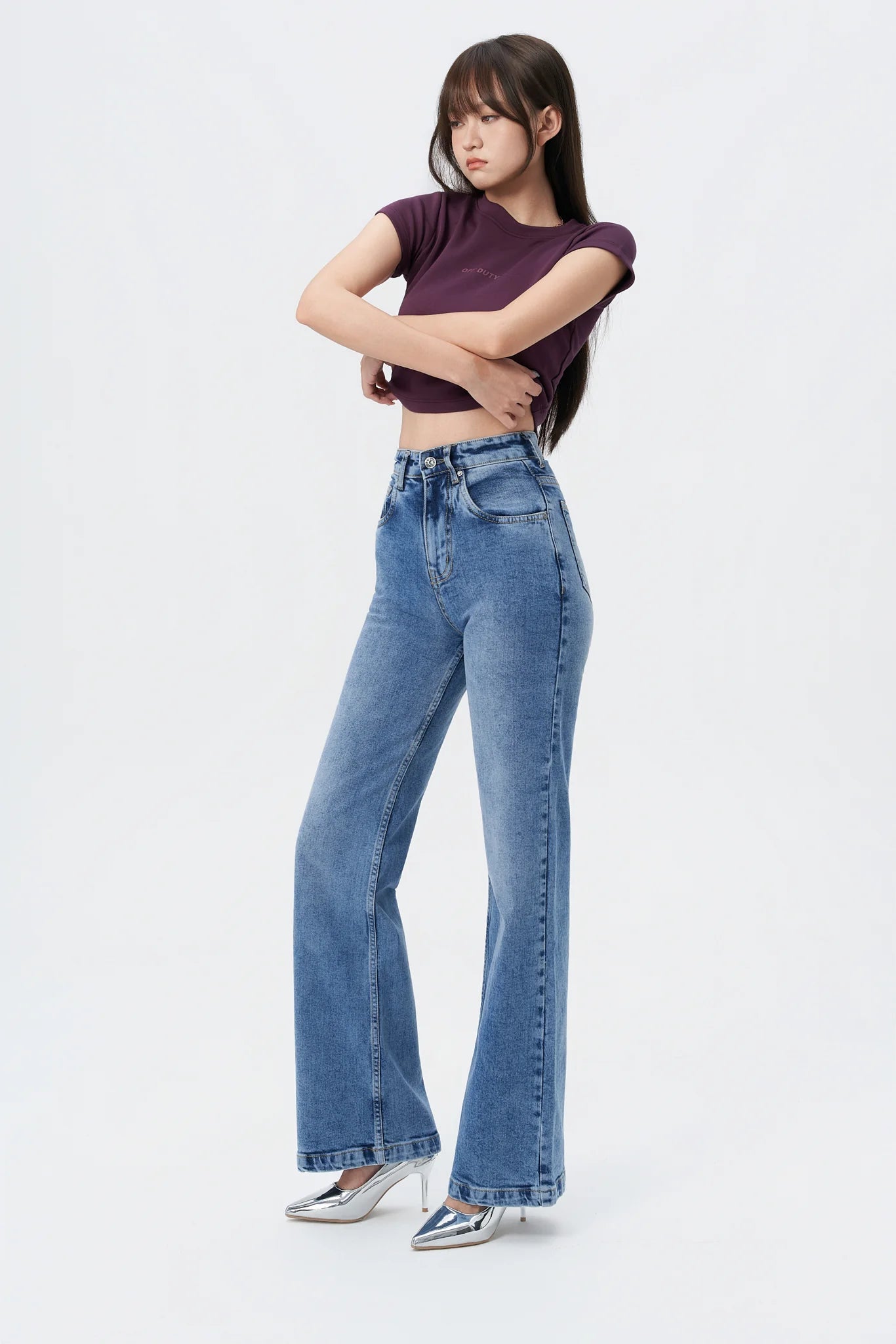 Classic Blue Wide Leg Jeans